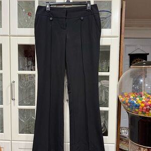 Stoosh Black Boot-Cut Dress Pants